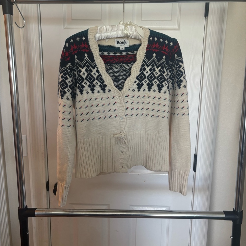 Rouje Ecru *VINTAGE* Wool Cardigan